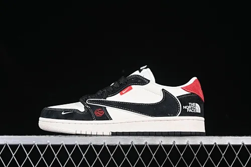 All categories Air Jordan Jordan series basketball shoes Air Jordan 1 Low high-end customized low-top sneakers Travis Scott x Fragment Design x Air Jordan 1 Low OG SP AJ1 Joe 1 North Face joint brand Year of the Snake limited pair of beige low-top cultural casual sneakers SJ2068-146
